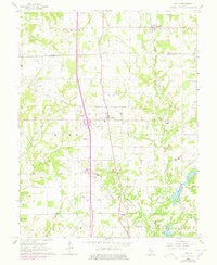 Kell Illinois Historical topographic map, 1:24000 scale, 7.5 X 7.5 Minute, Year 1965