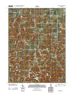 Kellerville Illinois Historical topographic map, 1:24000 scale, 7.5 X 7.5 Minute, Year 2012