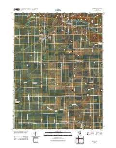 Kenney Illinois Historical topographic map, 1:24000 scale, 7.5 X 7.5 Minute, Year 2012