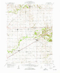 Kenney Illinois Historical topographic map, 1:62500 scale, 15 X 15 Minute, Year 1957