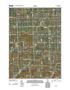 Kent Illinois Historical topographic map, 1:24000 scale, 7.5 X 7.5 Minute, Year 2012