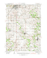 Kewanee Illinois Historical topographic map, 1:62500 scale, 15 X 15 Minute, Year 1944