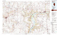 Kewanee Illinois Historical topographic map, 1:100000 scale, 30 X 60 Minute, Year 1985