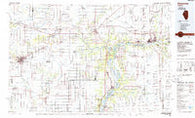 Kewanee Illinois Historical topographic map, 1:100000 scale, 30 X 60 Minute, Year 1985