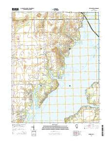 Keyesport Illinois Current topographic map, 1:24000 scale, 7.5 X 7.5 Minute, Year 2015