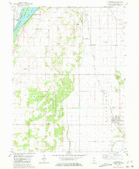 Kilbourne Illinois Historical topographic map, 1:24000 scale, 7.5 X 7.5 Minute, Year 1981