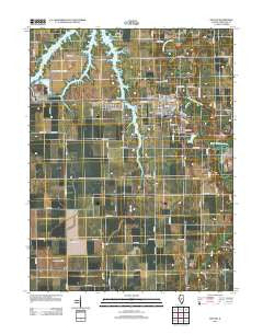 Kincaid Illinois Historical topographic map, 1:24000 scale, 7.5 X 7.5 Minute, Year 2012