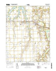 Kincaid Illinois Current topographic map, 1:24000 scale, 7.5 X 7.5 Minute, Year 2015