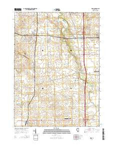 Kings Illinois Current topographic map, 1:24000 scale, 7.5 X 7.5 Minute, Year 2015