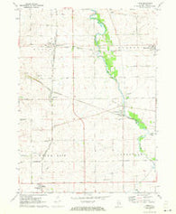 Kings Illinois Historical topographic map, 1:24000 scale, 7.5 X 7.5 Minute, Year 1971