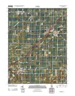 Kinmundy Illinois Historical topographic map, 1:24000 scale, 7.5 X 7.5 Minute, Year 2012
