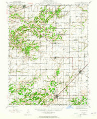 Kinmundy Illinois Historical topographic map, 1:62500 scale, 15 X 15 Minute, Year 1945