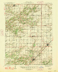 Kinmundy Illinois Historical topographic map, 1:62500 scale, 15 X 15 Minute, Year 1947