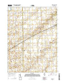 Kinsman Illinois Current topographic map, 1:24000 scale, 7.5 X 7.5 Minute, Year 2015