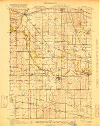 Kirkland Illinois Historical topographic map, 1:62500 scale, 15 X 15 Minute, Year 1918