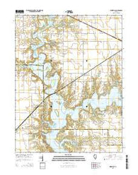 Kirksville Illinois Current topographic map, 1:24000 scale, 7.5 X 7.5 Minute, Year 2015