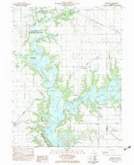 Kirksville Illinois Historical topographic map, 1:24000 scale, 7.5 X 7.5 Minute, Year 1983