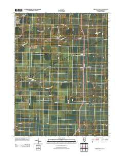 Kirkwood East Illinois Historical topographic map, 1:24000 scale, 7.5 X 7.5 Minute, Year 2012