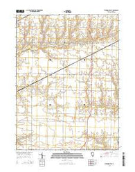 Kirkwood East Illinois Current topographic map, 1:24000 scale, 7.5 X 7.5 Minute, Year 2015