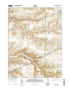 Kirkwood West Illinois Current topographic map, 1:24000 scale, 7.5 X 7.5 Minute, Year 2015