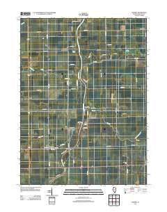 L'Erable Illinois Historical topographic map, 1:24000 scale, 7.5 X 7.5 Minute, Year 2012