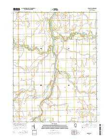 L'Erable Illinois Current topographic map, 1:24000 scale, 7.5 X 7.5 Minute, Year 2015