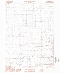 La Hogue Illinois Historical topographic map, 1:24000 scale, 7.5 X 7.5 Minute, Year 1986