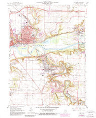 La Salle Illinois Historical topographic map, 1:24000 scale, 7.5 X 7.5 Minute, Year 1966