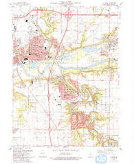 La Salle Illinois Historical topographic map, 1:24000 scale, 7.5 X 7.5 Minute, Year 1993