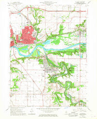 La Salle Illinois Historical topographic map, 1:24000 scale, 7.5 X 7.5 Minute, Year 1966