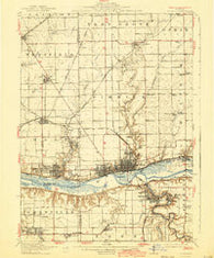 La Salle Illinois Historical topographic map, 1:62500 scale, 15 X 15 Minute, Year 1913
