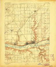 La Salle Illinois Historical topographic map, 1:62500 scale, 15 X 15 Minute, Year 1893