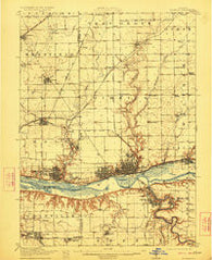 La Salle Illinois Historical topographic map, 1:62500 scale, 15 X 15 Minute, Year 1913