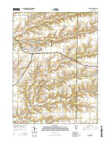 La Harpe Illinois Current topographic map, 1:24000 scale, 7.5 X 7.5 Minute, Year 2015