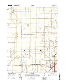 La Hogue Illinois Current topographic map, 1:24000 scale, 7.5 X 7.5 Minute, Year 2015