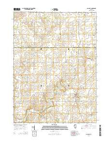 La Moille Illinois Current topographic map, 1:24000 scale, 7.5 X 7.5 Minute, Year 2015
