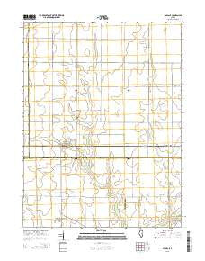 La Place Illinois Current topographic map, 1:24000 scale, 7.5 X 7.5 Minute, Year 2015