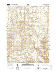 La Prairie Center Illinois Current topographic map, 1:24000 scale, 7.5 X 7.5 Minute, Year 2015