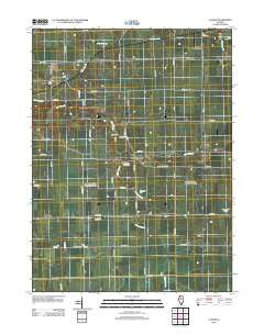 La Rose Illinois Historical topographic map, 1:24000 scale, 7.5 X 7.5 Minute, Year 2012