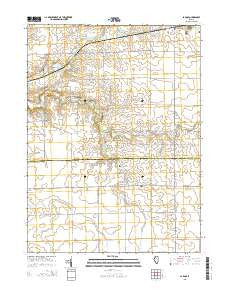 La Rose Illinois Current topographic map, 1:24000 scale, 7.5 X 7.5 Minute, Year 2015