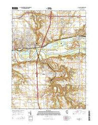 La Salle Illinois Current topographic map, 1:24000 scale, 7.5 X 7.5 Minute, Year 2015