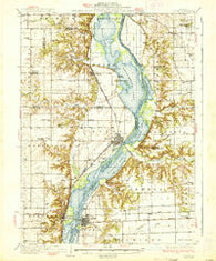 Lacon Illinois Historical topographic map, 1:62500 scale, 15 X 15 Minute, Year 1937