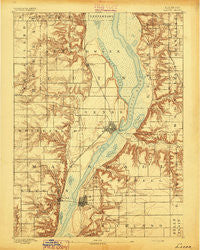 Lacon Illinois Historical topographic map, 1:62500 scale, 15 X 15 Minute, Year 1893