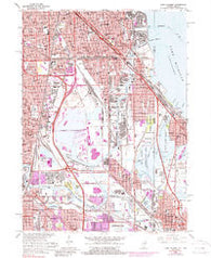 Lake Calumet Illinois Historical topographic map, 1:24000 scale, 7.5 X 7.5 Minute, Year 1965