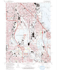 Lake Calumet Illinois Historical topographic map, 1:24000 scale, 7.5 X 7.5 Minute, Year 1991