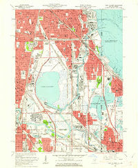 Lake Calumet Illinois Historical topographic map, 1:24000 scale, 7.5 X 7.5 Minute, Year 1960