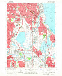 Lake Calumet Illinois Historical topographic map, 1:24000 scale, 7.5 X 7.5 Minute, Year 1965