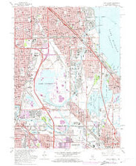 Lake Calumet Illinois Historical topographic map, 1:24000 scale, 7.5 X 7.5 Minute, Year 1965