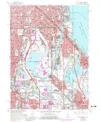 Lake Calumet Illinois Historical topographic map, 1:24000 scale, 7.5 X 7.5 Minute, Year 1965