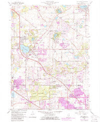 Lake Zurich Illinois Historical topographic map, 1:24000 scale, 7.5 X 7.5 Minute, Year 1960